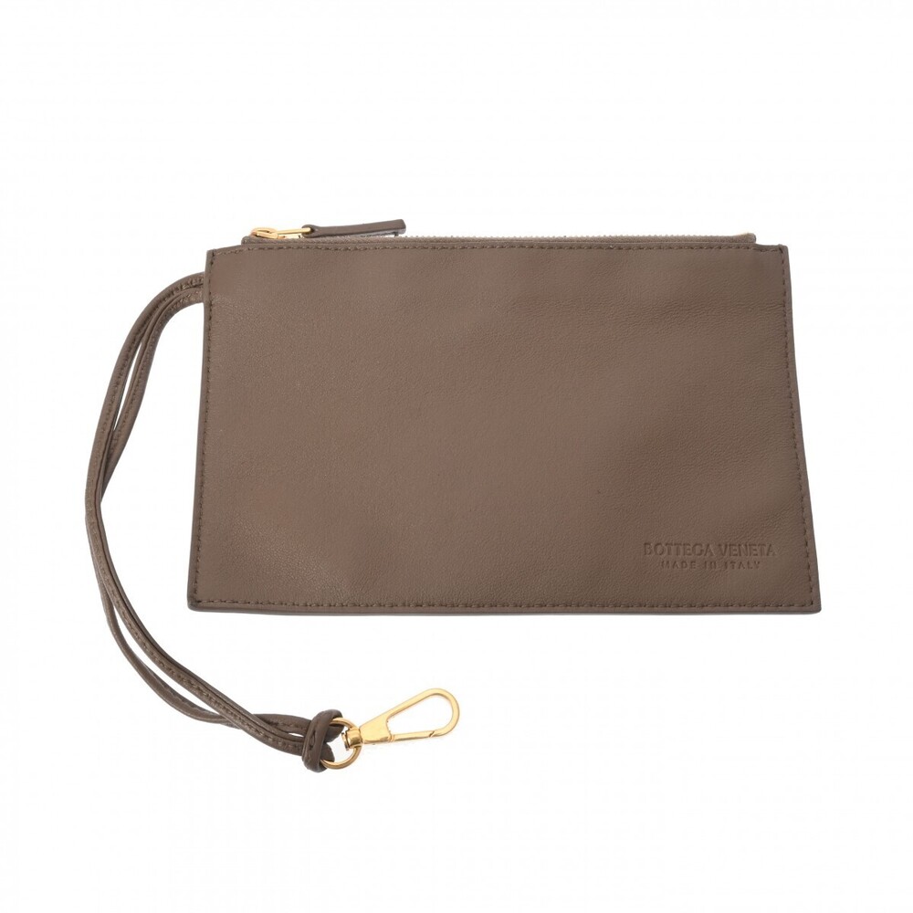 BOTTEGA VENETA Intrecciato Cabamini Taupe Gray Lambskin Handbag - Picture 9 of 9